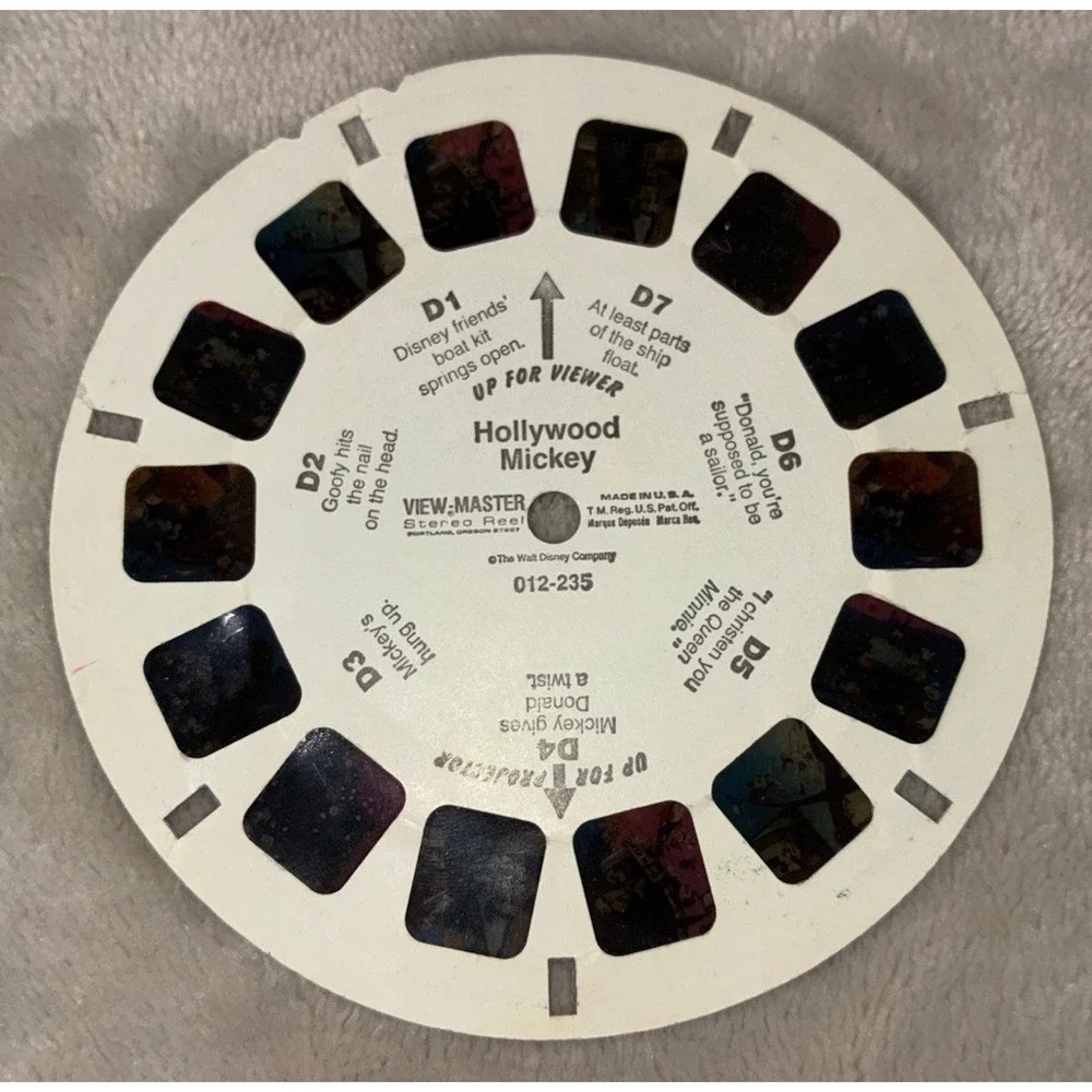 Vintage 1989 Mickey Mouse‎ 3D View Master Reels Disney Muppets Barbie Hot Wheels